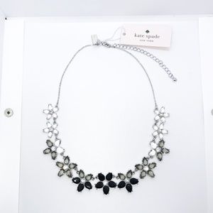 Kate Spade Black Bed of Roses Necklace